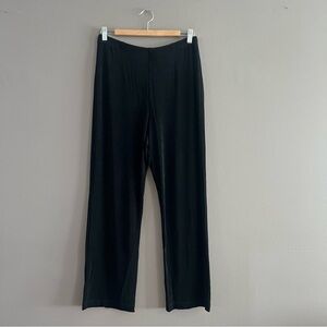Chico's Travelers Women Pants Slinky Pull On Stretch High Rise Black Size 1R (M)